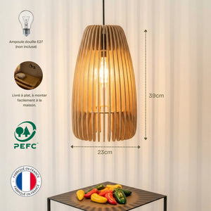 Suspension en bois Lūme